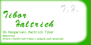 tibor haltrich business card